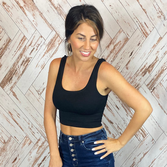 Rib Knit Crop Top