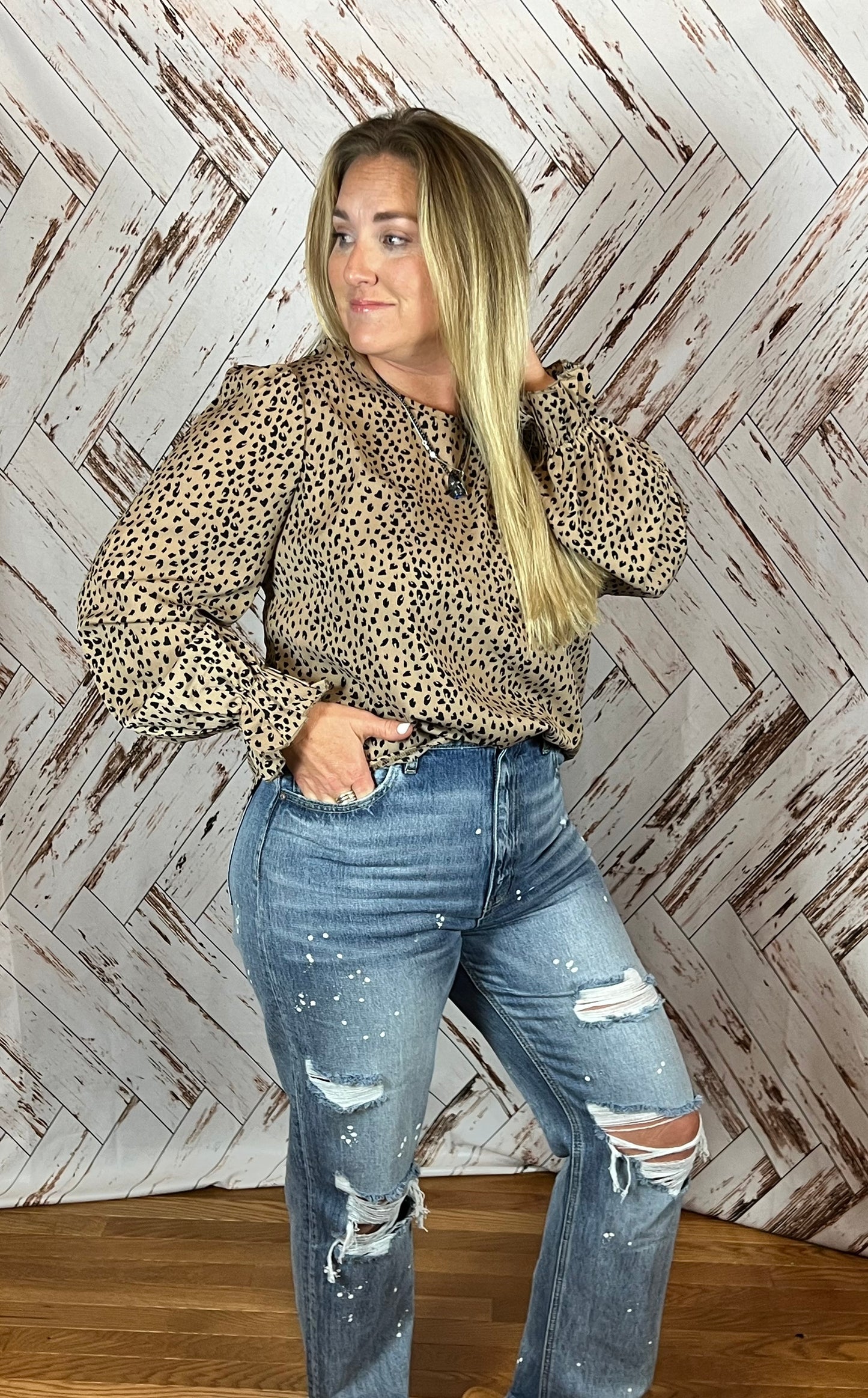 Coffee Leopard Print